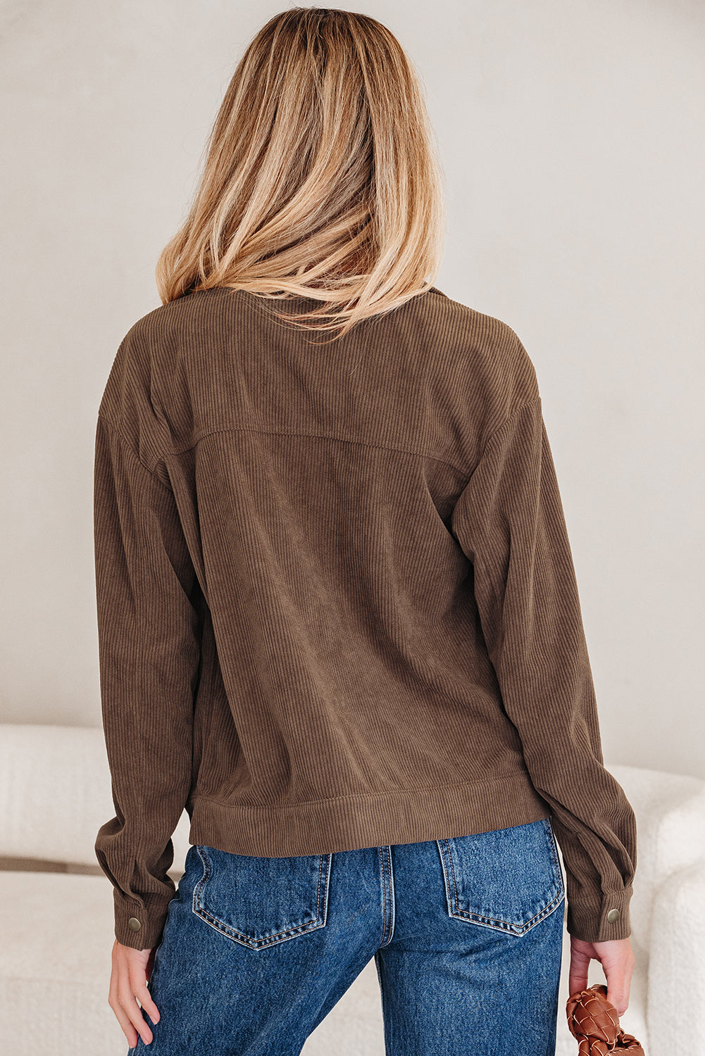 Threaded Pear Catherine Lapel Collar Corduroy Jacket