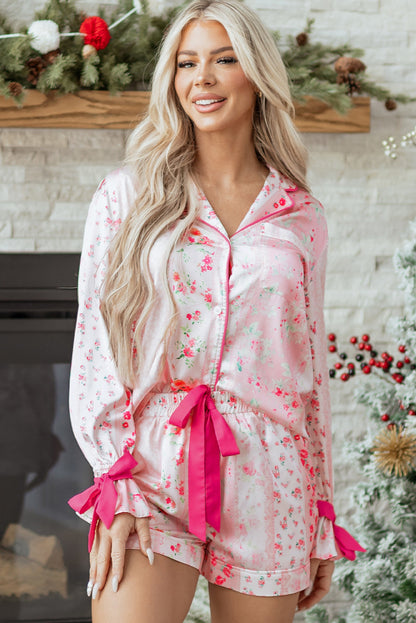 Threaded Pear Paisley Tie 2pcs Pajama Set