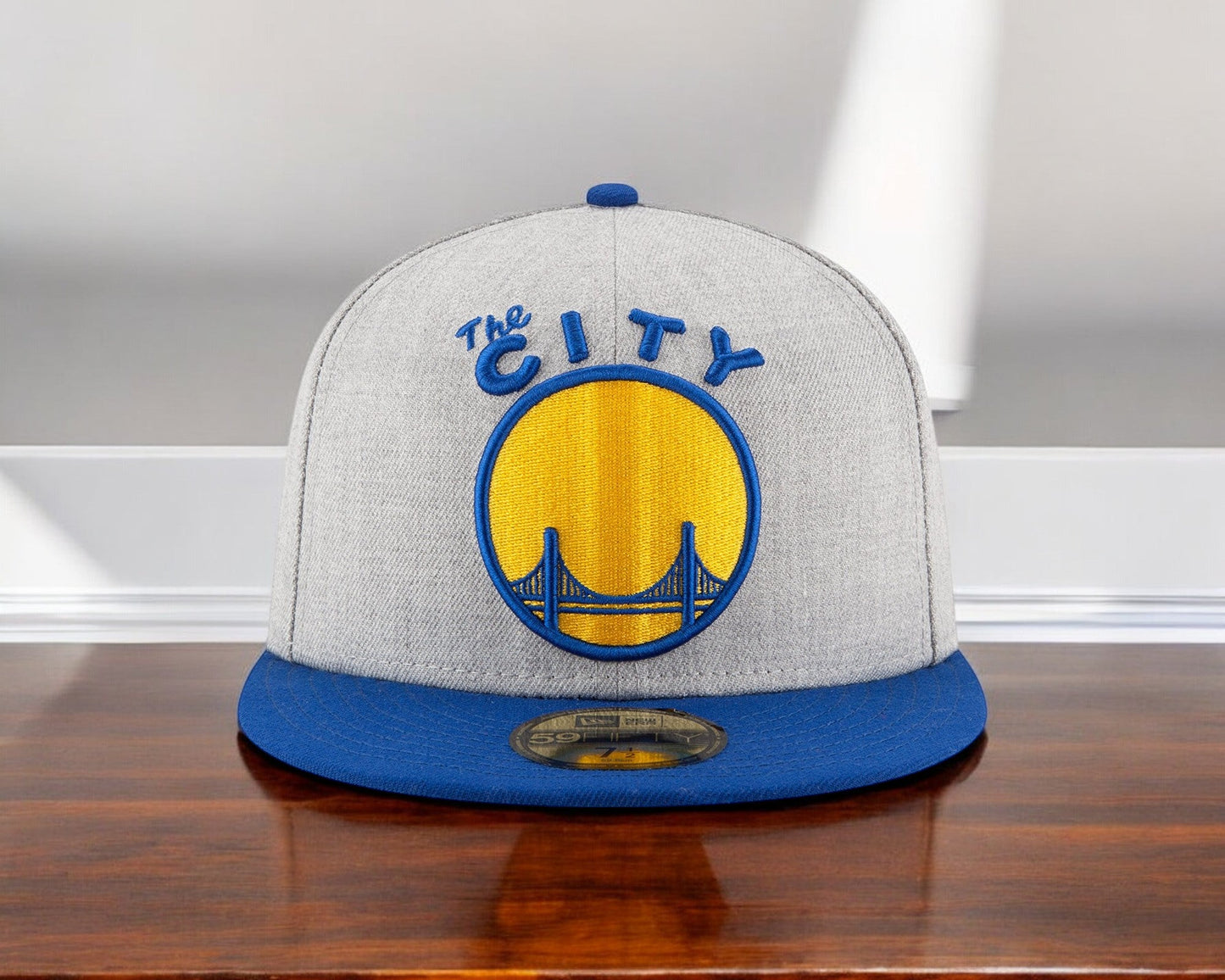 Men's New Era NBA Gsw Warriors Heather City Grand Logo 59Fifty