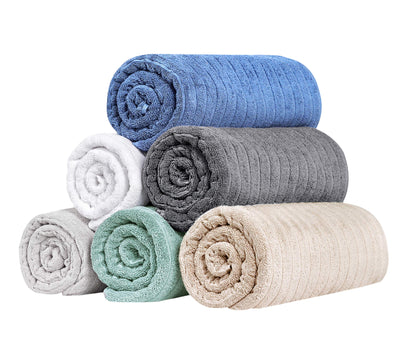 Classic Turkish Towels 100% Turkish Cotton Washcloths Set of 6, Absorbent & Quick Dry, Face Towels Wash Cloths for Hotel, Spa & Gym I 13"x13" - Classic Turkish Towels