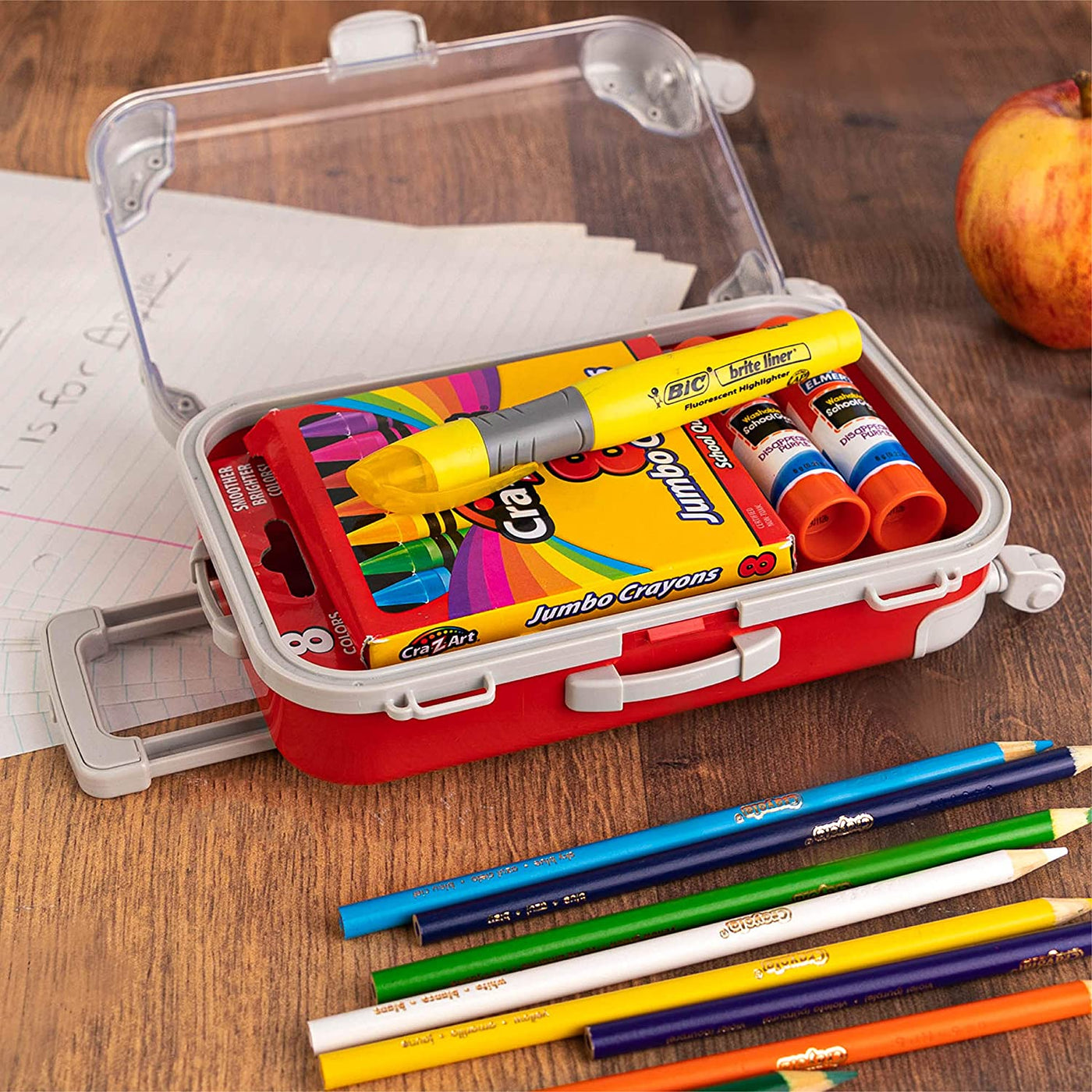 Blue Plastic Suitcase Candy Box 3 Pack 7.5"x5"x2.5" by Hammont