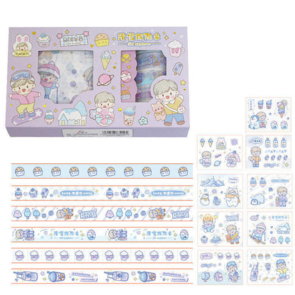 Hand Account Sticker Tape Gift Box Set
