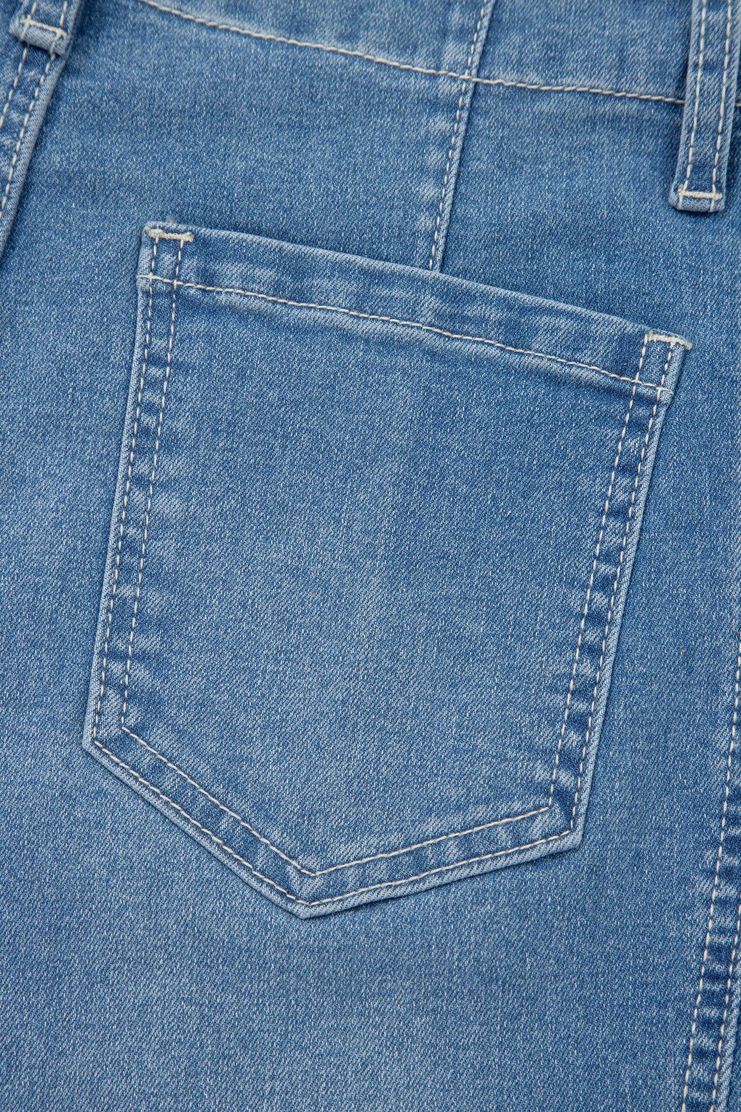 Threaded Pear Hana Wash Cuffed Barrel Jeans