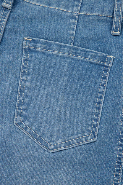 Threaded Pear Hana Wash Cuffed Barrel Jeans