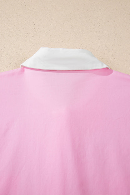 Threaded Pear Francesca Short Sleeve Up Shirt