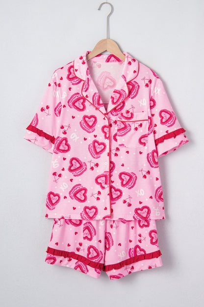Threaded Pear Solana Valentines 2pcs Pajama Set