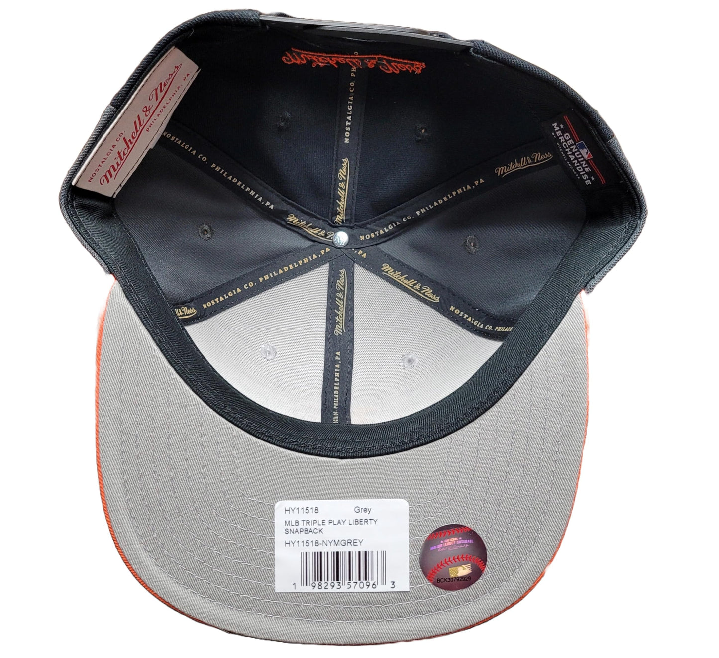 Mitchell & Ness Men's MLB Triple Play Liberty Snapback Mets Snapback Caps
