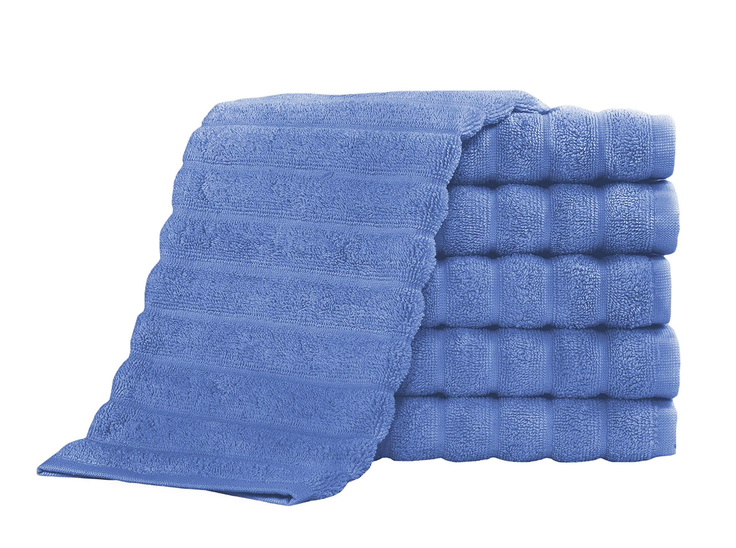 Classic Turkish Towels 100% Turkish Cotton Washcloths Set of 6, Absorbent & Quick Dry, Face Towels Wash Cloths for Hotel, Spa & Gym I 13"x13" - Classic Turkish Towels