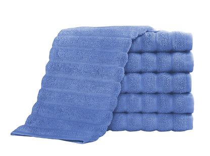 Classic Turkish Towels 100% Turkish Cotton Washcloths Set of 6, Absorbent & Quick Dry, Face Towels Wash Cloths for Hotel, Spa & Gym I 13"x13" - Classic Turkish Towels