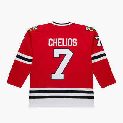 Mitchell & Ness Men's NHL Dark Jersey Blackhawks 1991 Chris Chelios