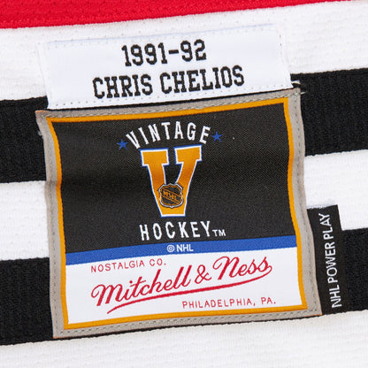 Mitchell & Ness Men's NHL Dark Jersey Blackhawks 1991 Chris Chelios