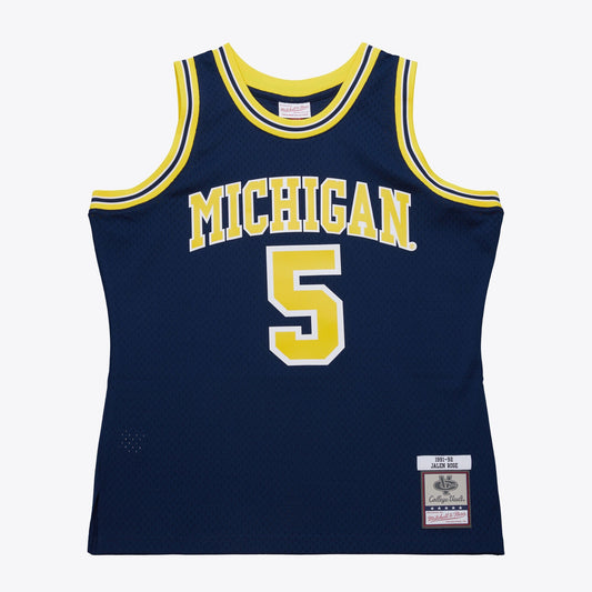 Mitchell & Ness Men's Ncaa Dark Jersey Michigan 1991 Jalen Rose