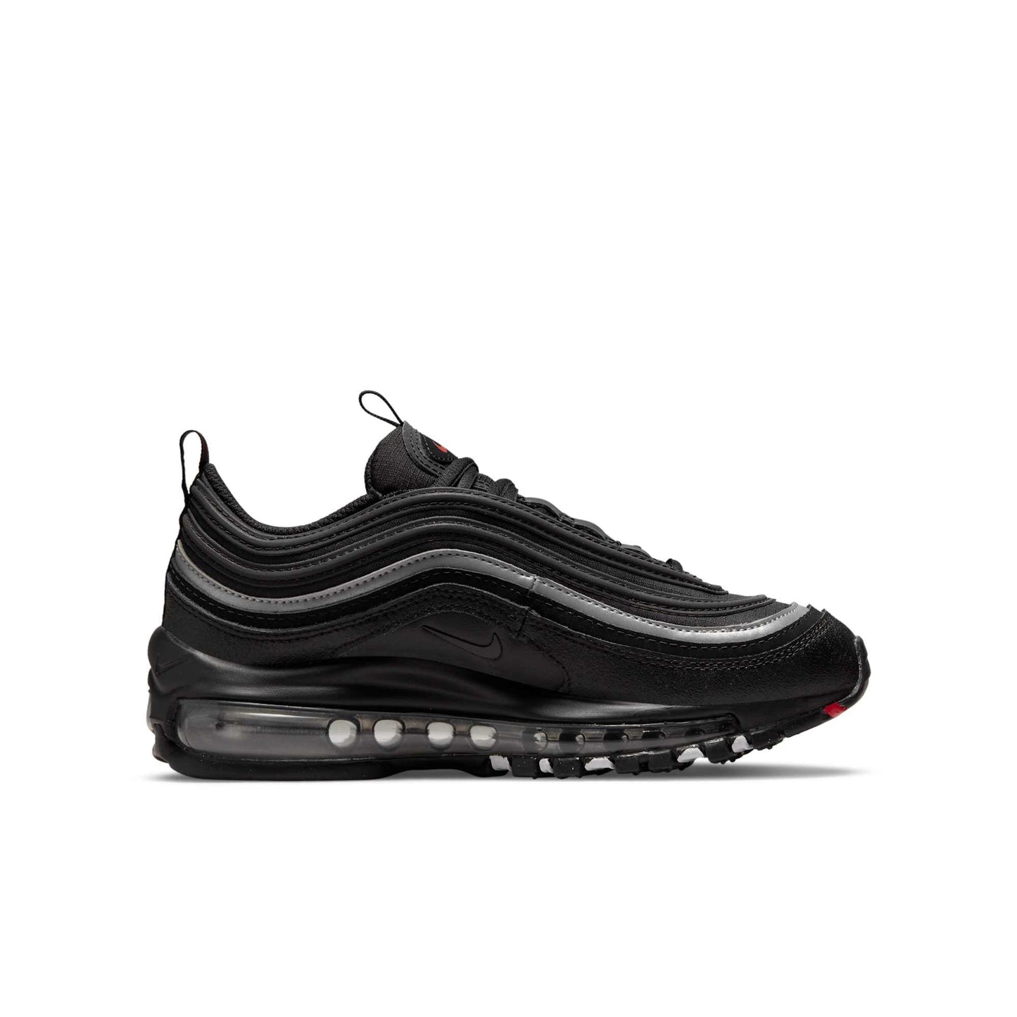 Nike Grade School Air Max 97 'Black Silver Red' Sneakers