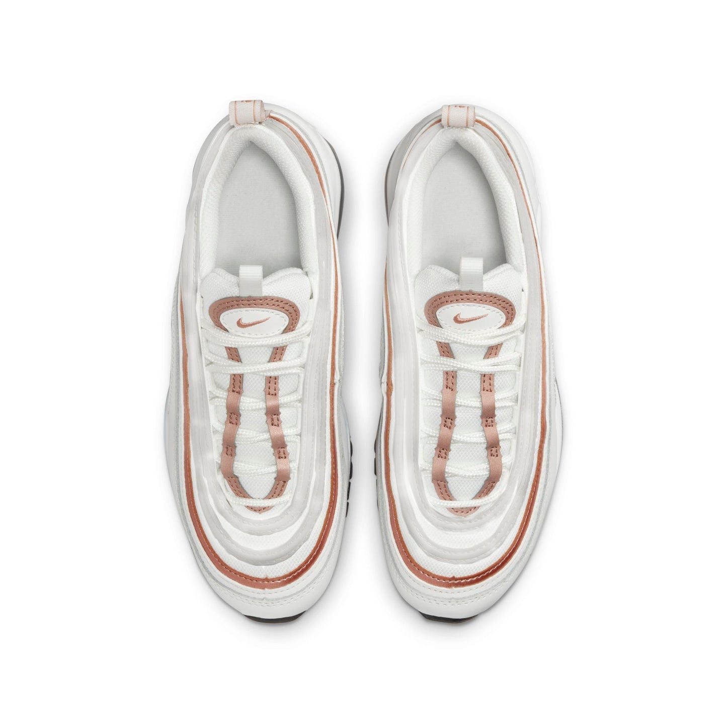 Nike Grade School Air Max 97 Gs 'White Metallic Red Bronze' Sneakers