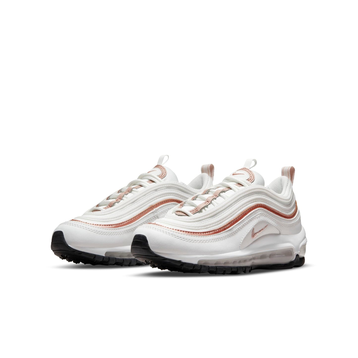 Nike Grade School Air Max 97 Gs 'White Metallic Red Bronze' Sneakers