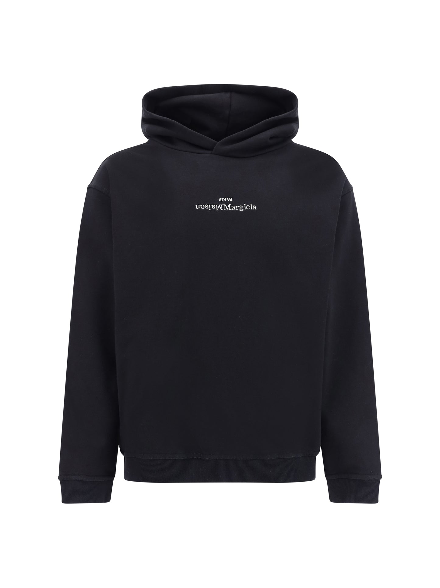 Hoodie Black/White Embroidery