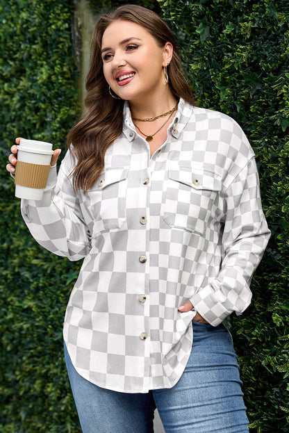 Threaded Pear Emily Down Casual Western Plus Jacket