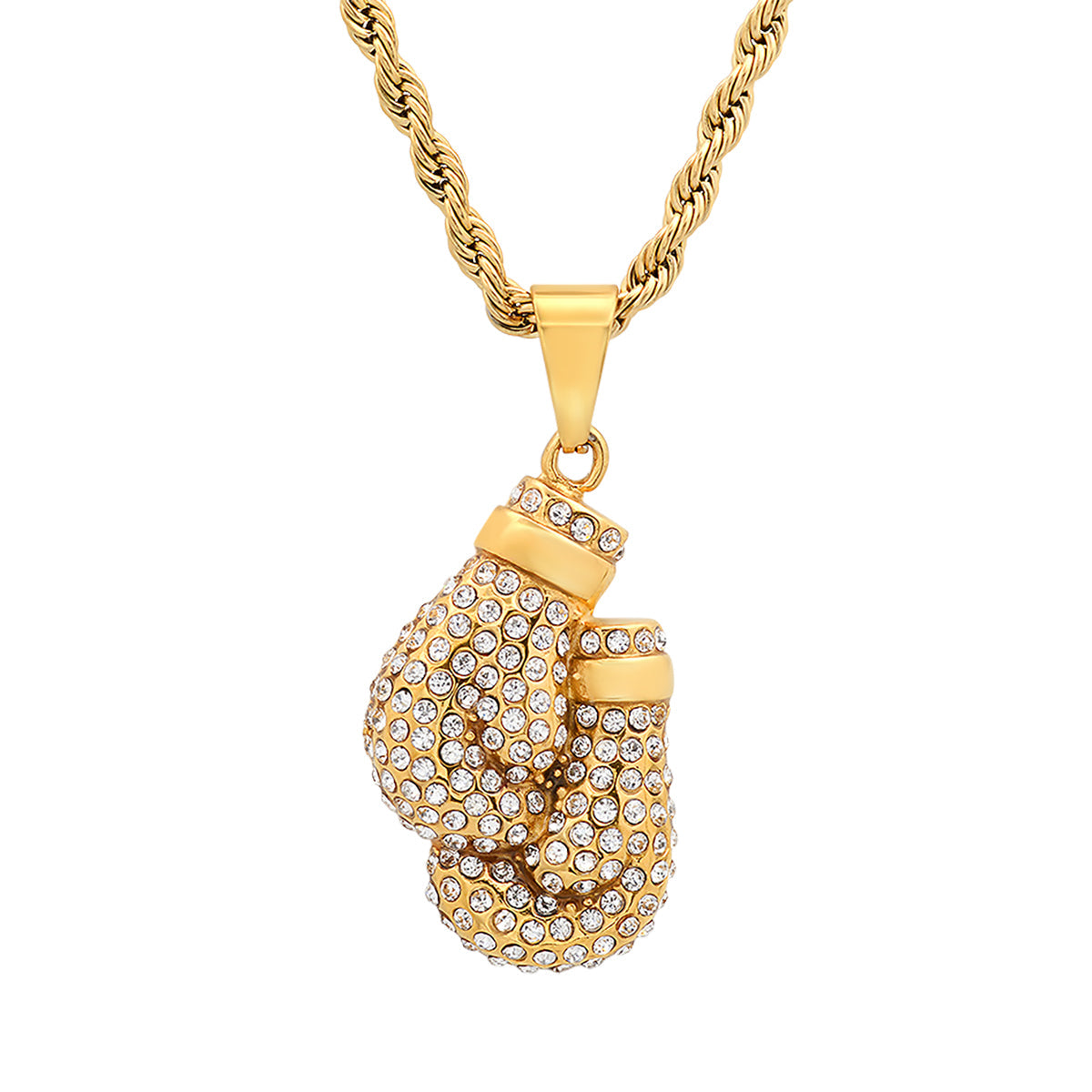 Champion’s Resolve Boxing Gloves Pendant Necklace