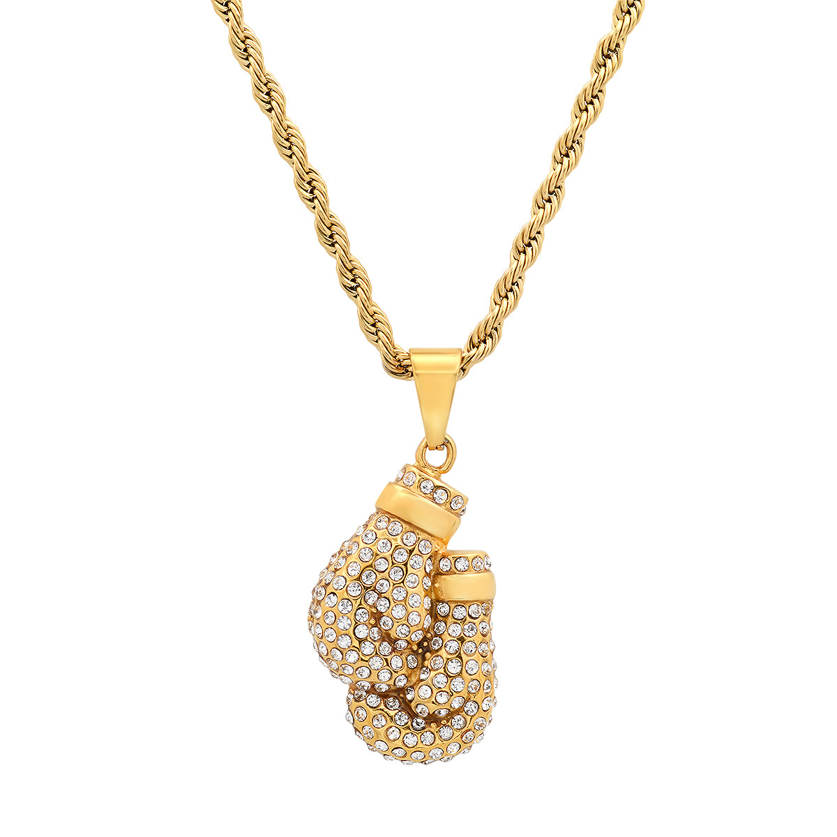 Champion’s Resolve Boxing Gloves Pendant Necklace