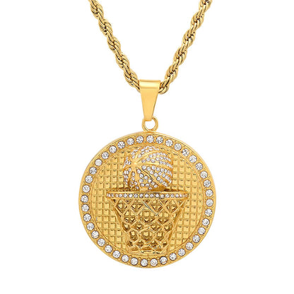 Iced Out MVP Basketball Medallion
