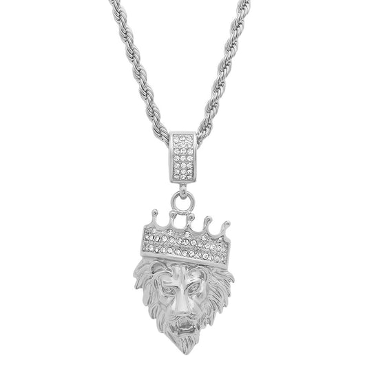 Crowned Lion Authority Pendant Necklace