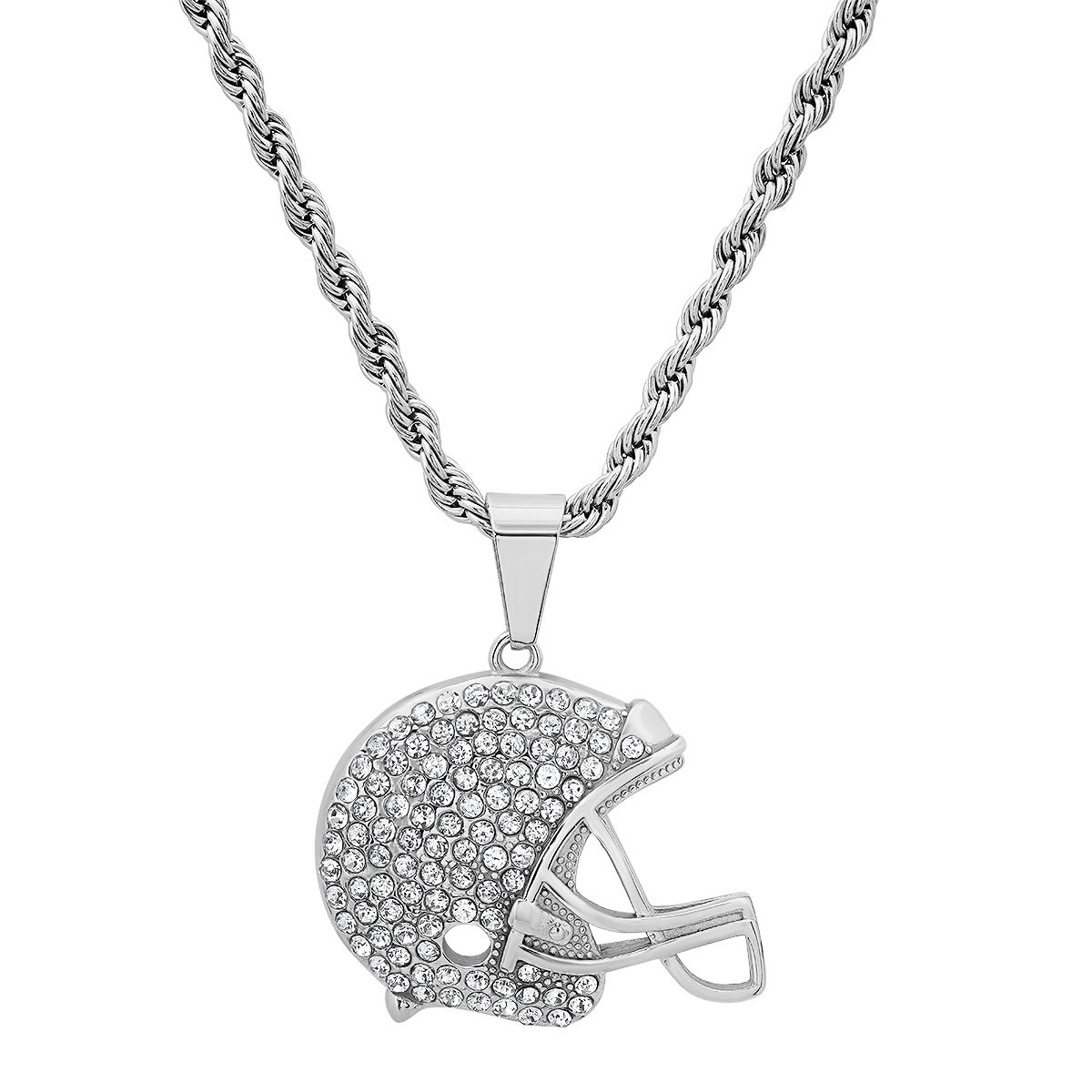 Gridiron Ice Helmet Pendant Necklace