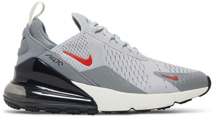 Nike Men's Air Max 270 'Grey Fog Team Orange Sail' Sneakers