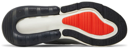 Nike Men's Air Max 270 'Grey Fog Team Orange Sail' Sneakers