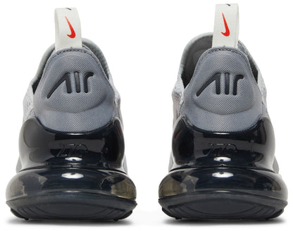 Nike Men's Air Max 270 'Grey Fog Team Orange Sail' Sneakers