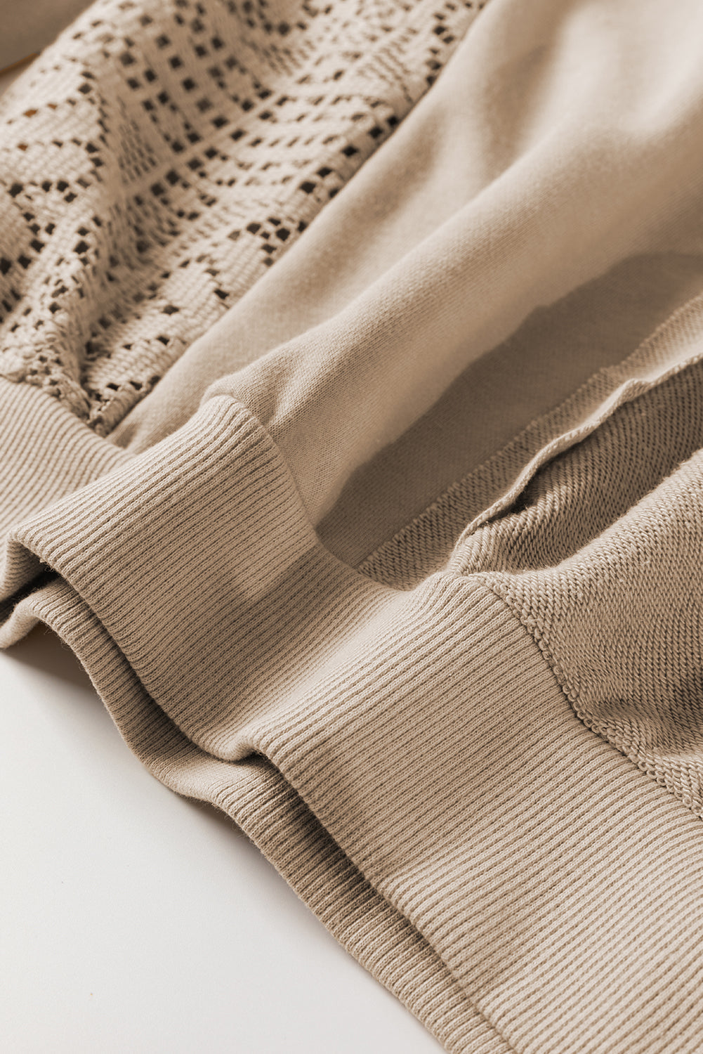 Threaded Pear Rheaissa Seam Ribbed Trim Sweatshirt