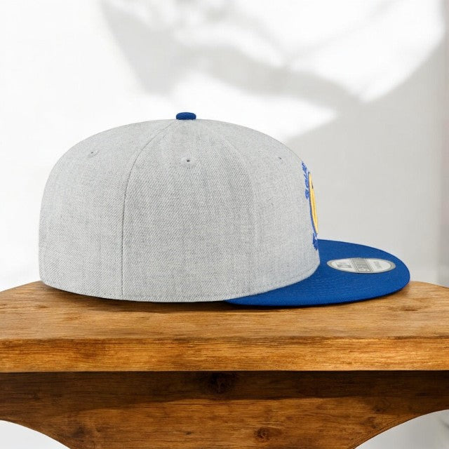 Men's New Era NBA 950 2-Tone Heather Gray Snapback Cap Golden State Warriors