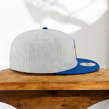 New Era Men's NBA 950 2-Tone Heather Gray Snapback Cap Golden State Warriors Hats