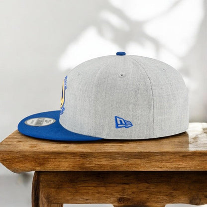 New Era Men's NBA 950 2-Tone Heather Gray Snapback Cap Golden State Warriors Hats