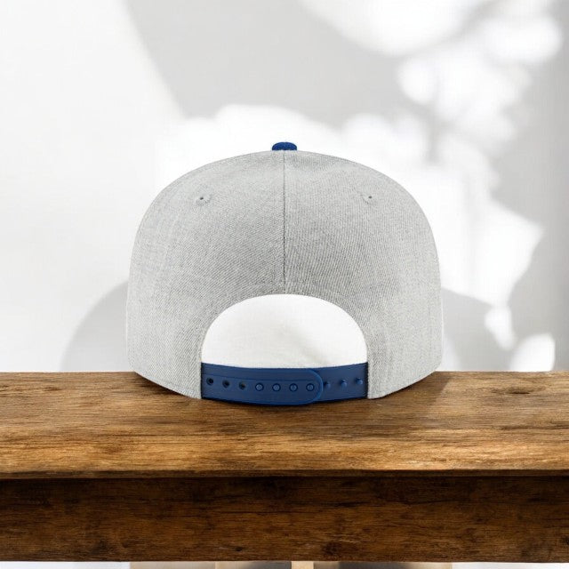 New Era Men's NBA 950 2-Tone Heather Gray Snapback Cap Golden State Warriors Hats
