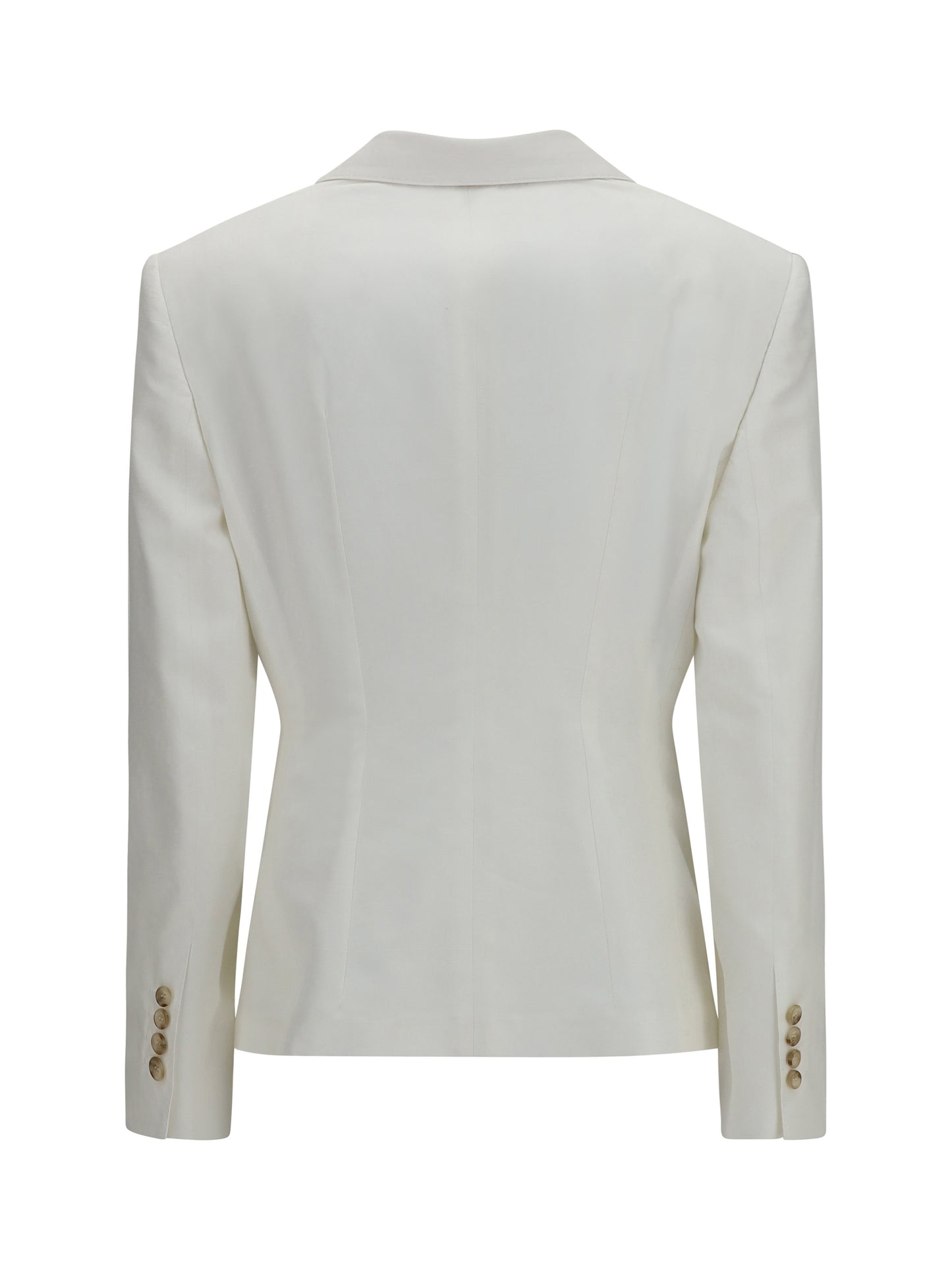 Double-Breasted Blazer Optical White