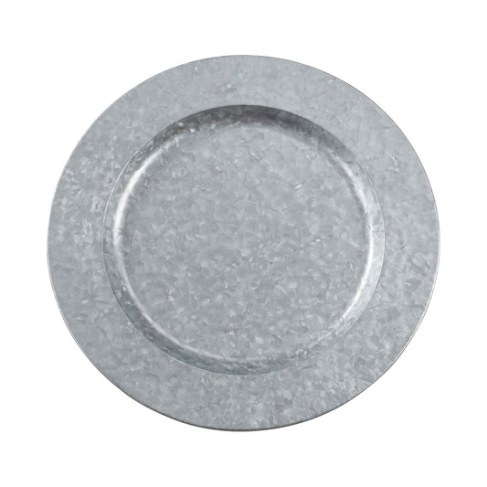 Jay Companies Galvanized Charger Plates | 13-Inch Set Of 4