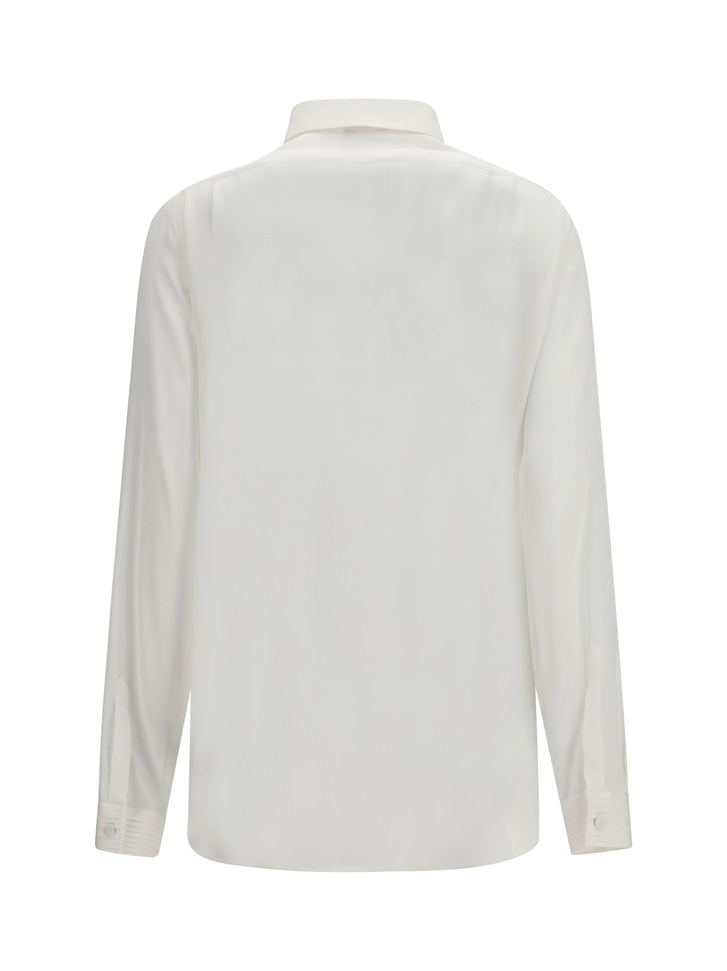 Shirt Tuxedo Optical White Silk