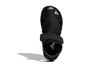 adidas Captain Toey K Hook and Loop Kids' Sandals — Black