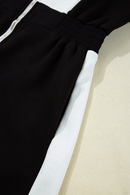 Threaded Pear Olivia Patchwork Zip Front Romper