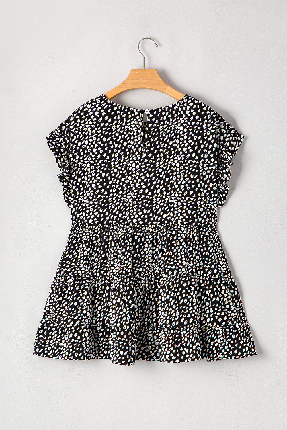 Threaded Pear Danielle Back Tiered Flowy PLUS Blouse