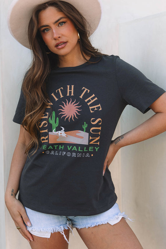 Threaded Pear RISE WITH THE SUN Western Tee