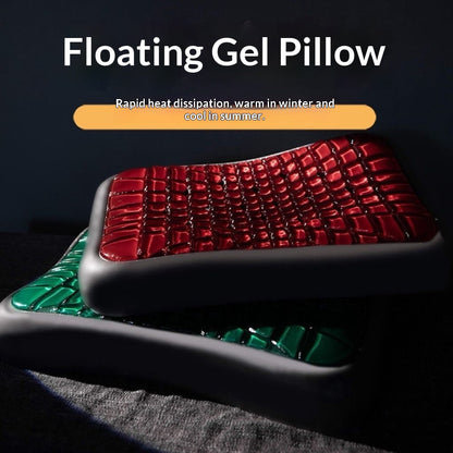 Black Diamond Phantom Gel Memory Foam Pillow – Slow-Rebound Cooling Support in Green & Red