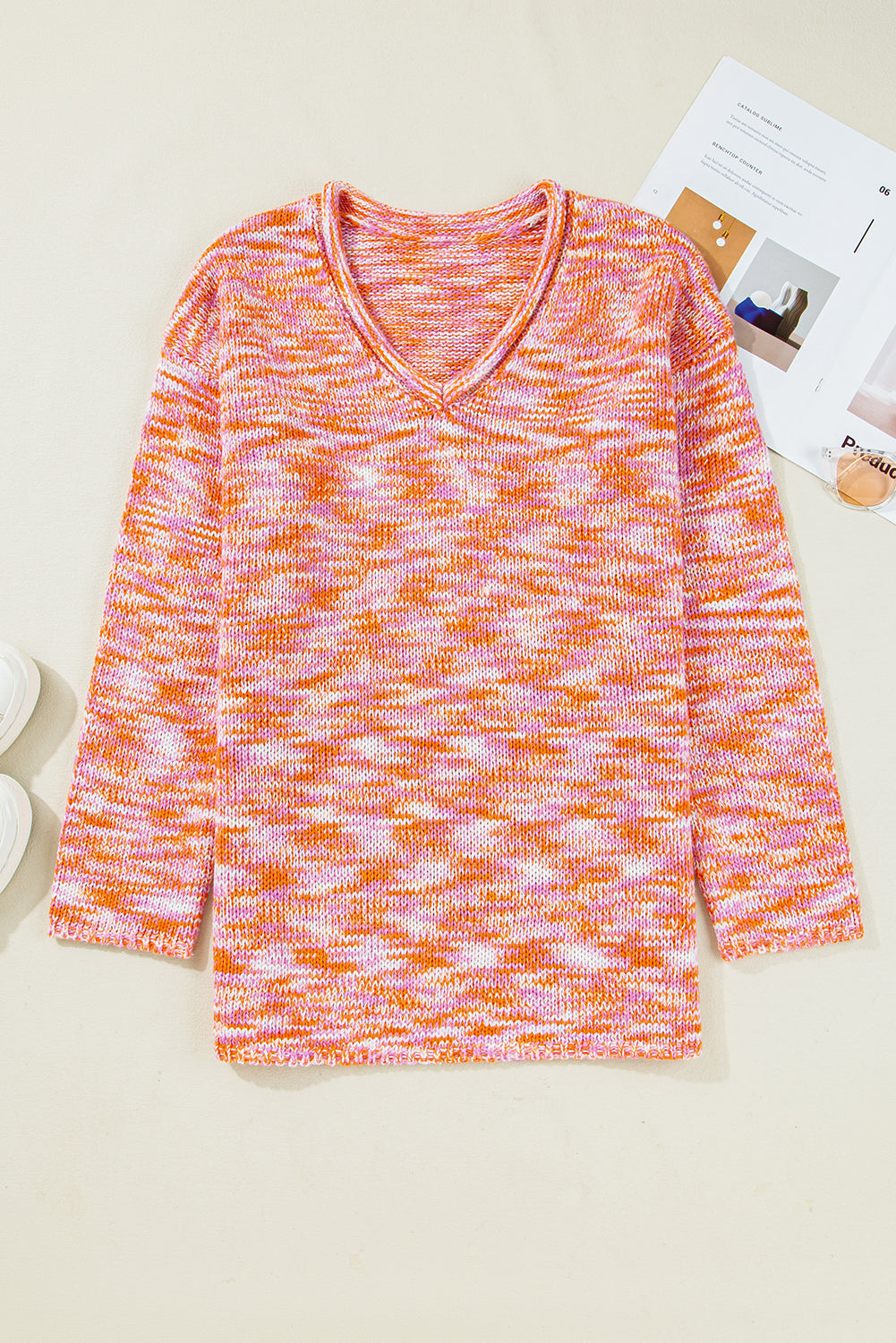 Threaded Pear Sofia Shoulder Tunic Oversized Sweater