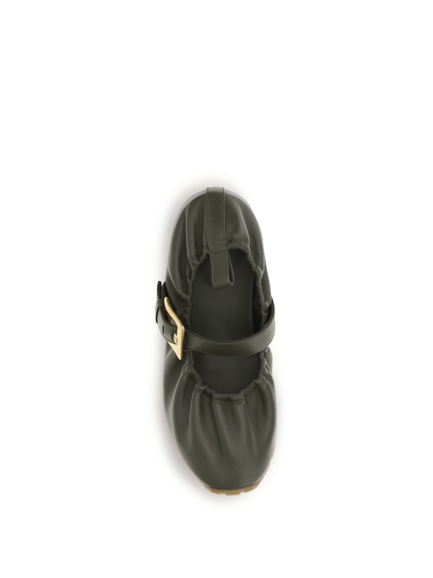 Ballerinas Buckle-Strap Green