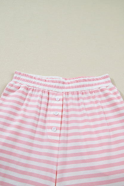 Threaded Pear Amber Stripe Drop Shoulder Set