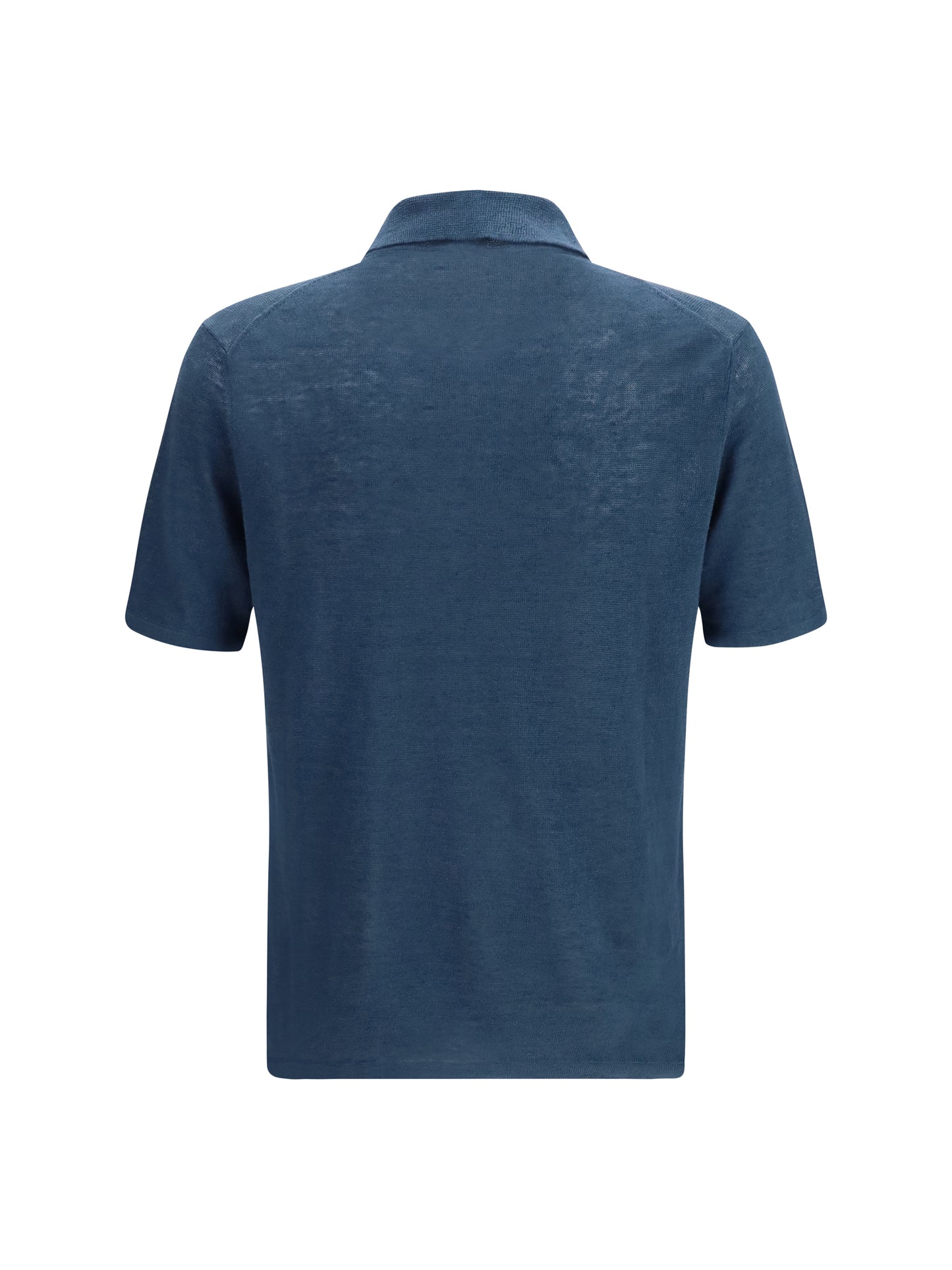 Polo Shirt Teal Linen