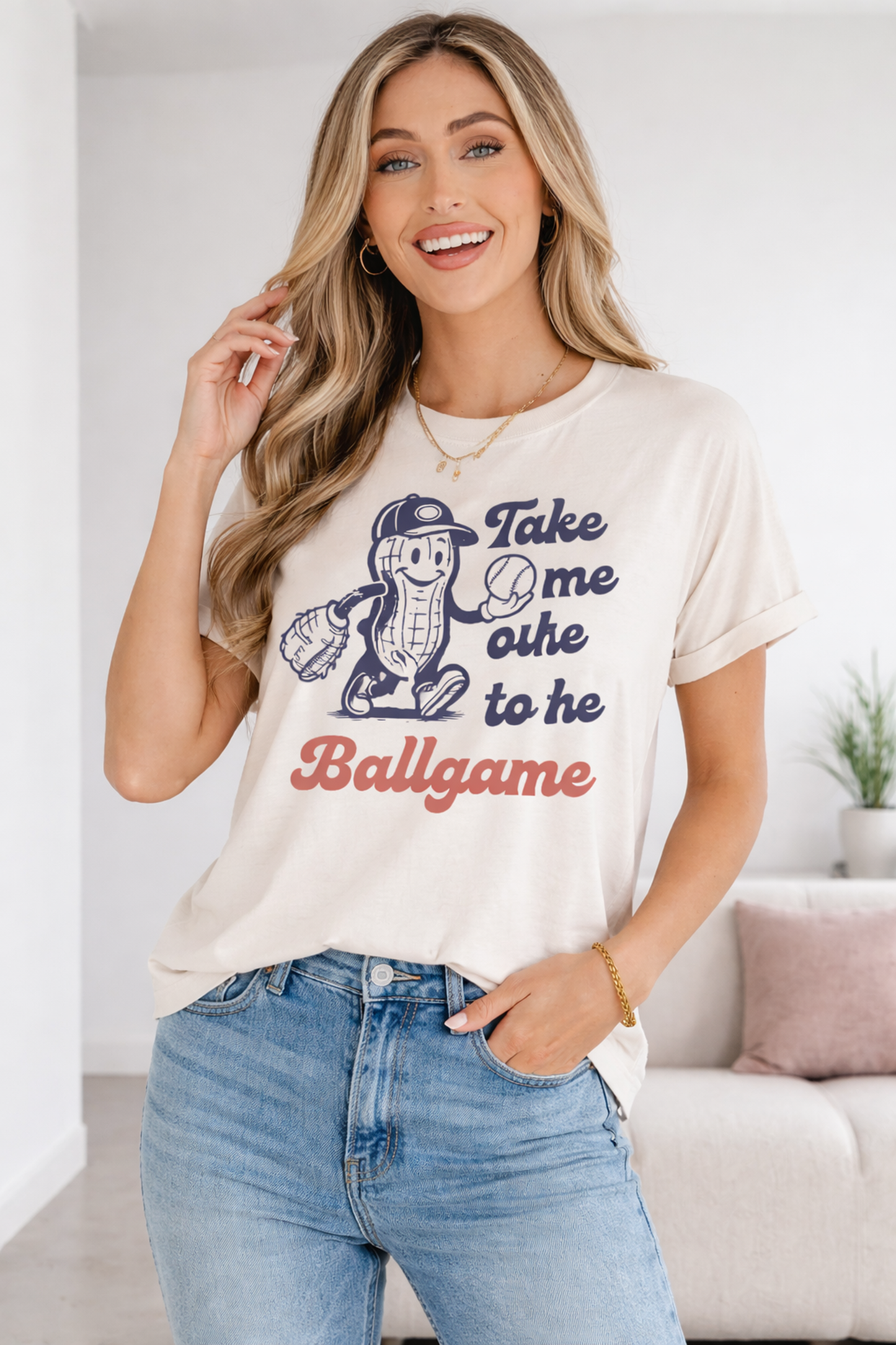 Threaded Pear Hattie the Ballgame Casual Tee