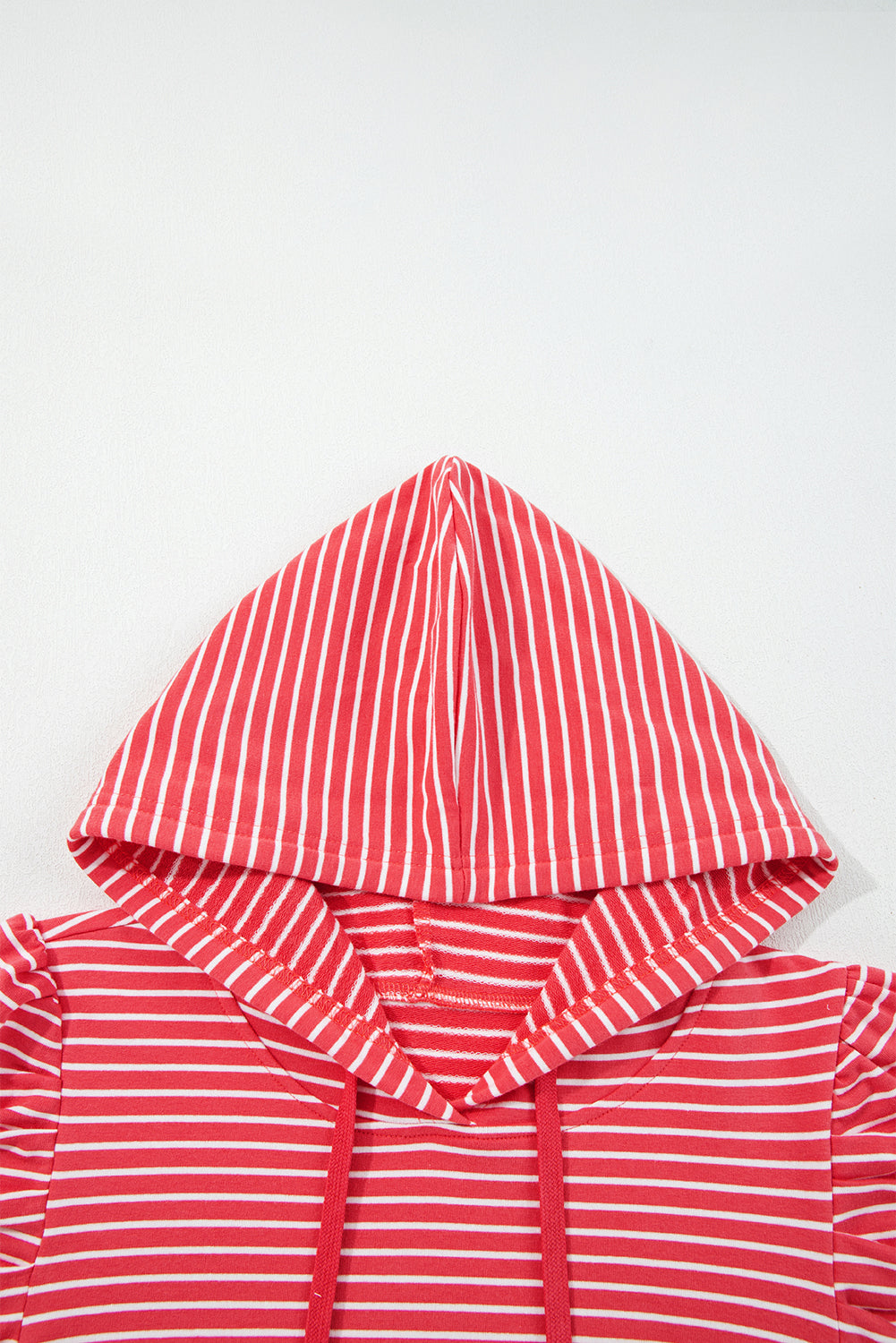 Threaded Pear Hallie Puff Sleeve Stripe Hoodie