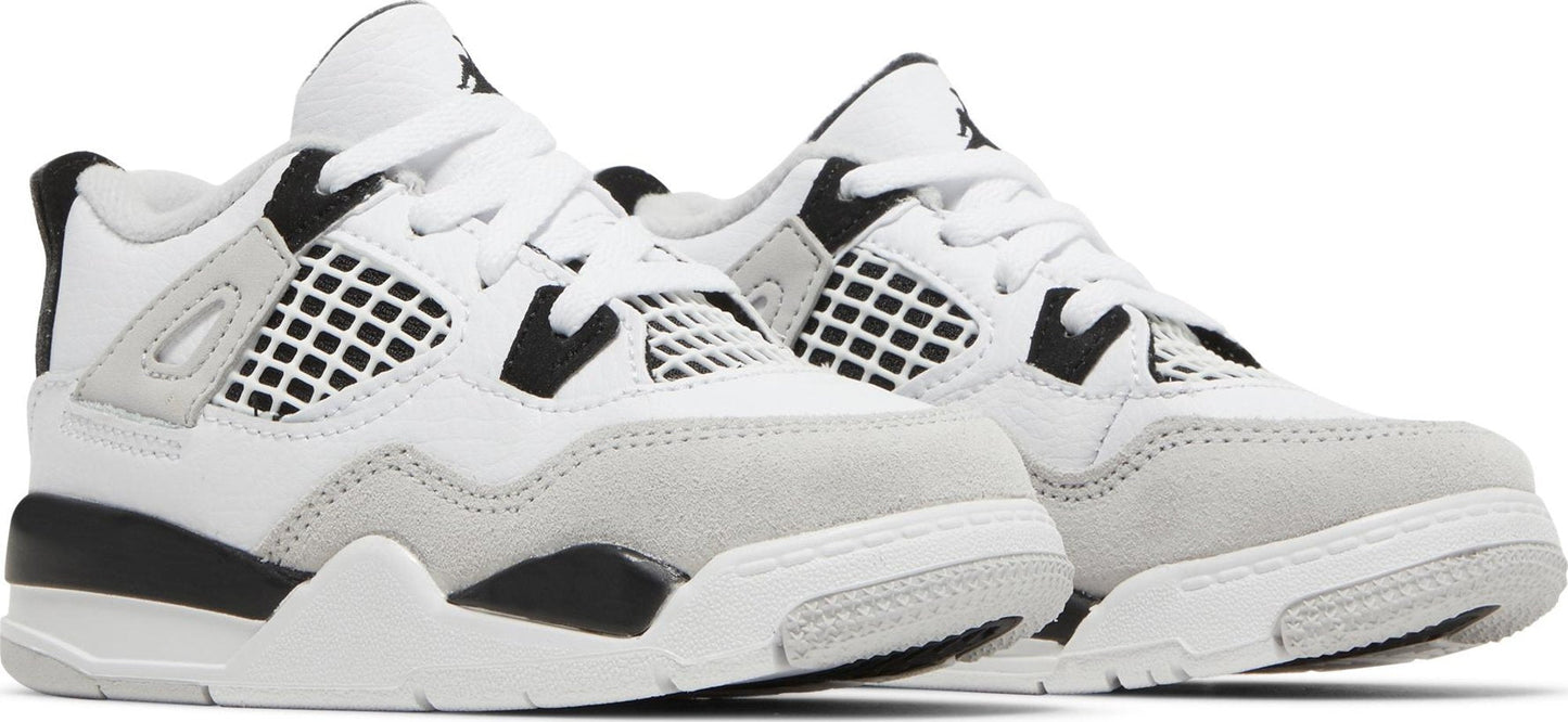 Air Jordan Toddlers Retro 4 'Military Black' Td Sneakers