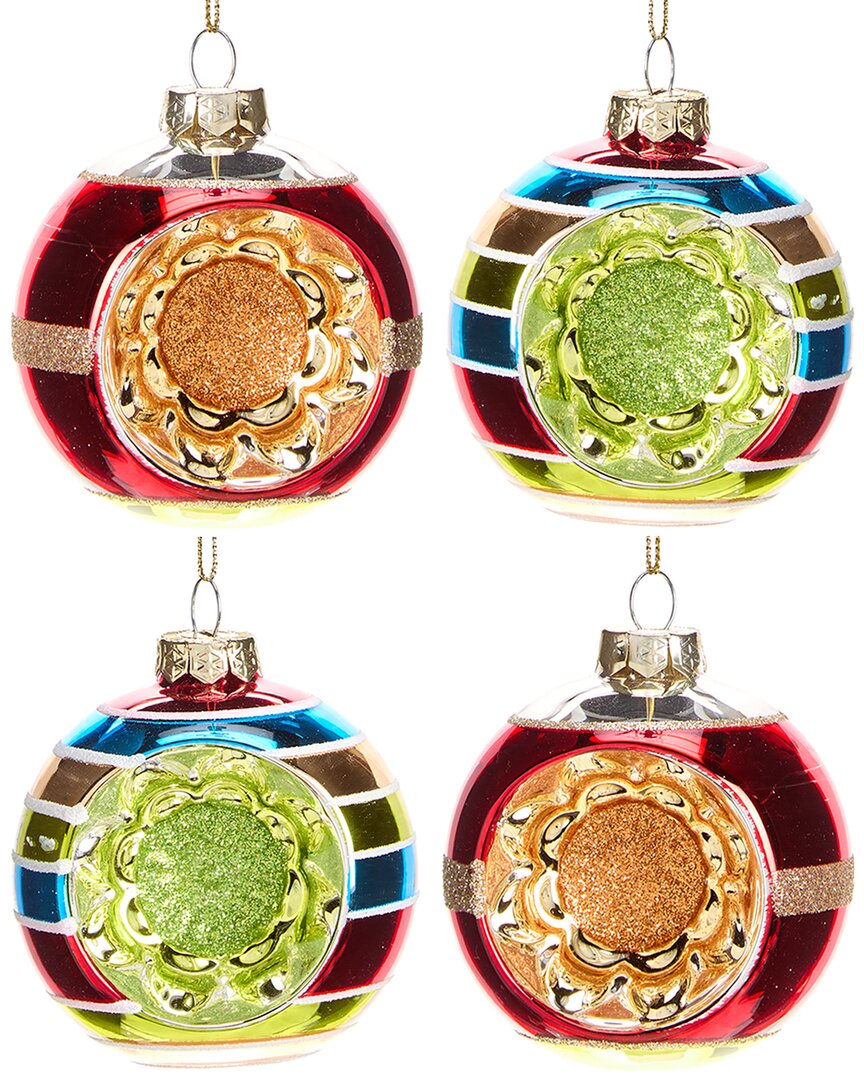 Kurt Adler Box of 4 75Mm Early Years Glass Ornaments